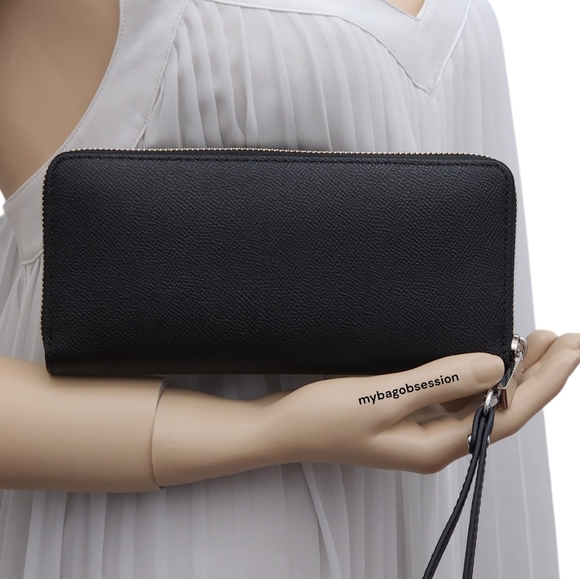 Michael Kors Jet Set Continental Wristlet Wallet Black - Picture 2 of 6